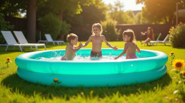 Une piscine gonflable pas chère qui réinvente l'été