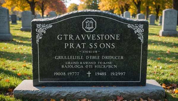 Catalogue pierre tombale : prix et options personnalisées